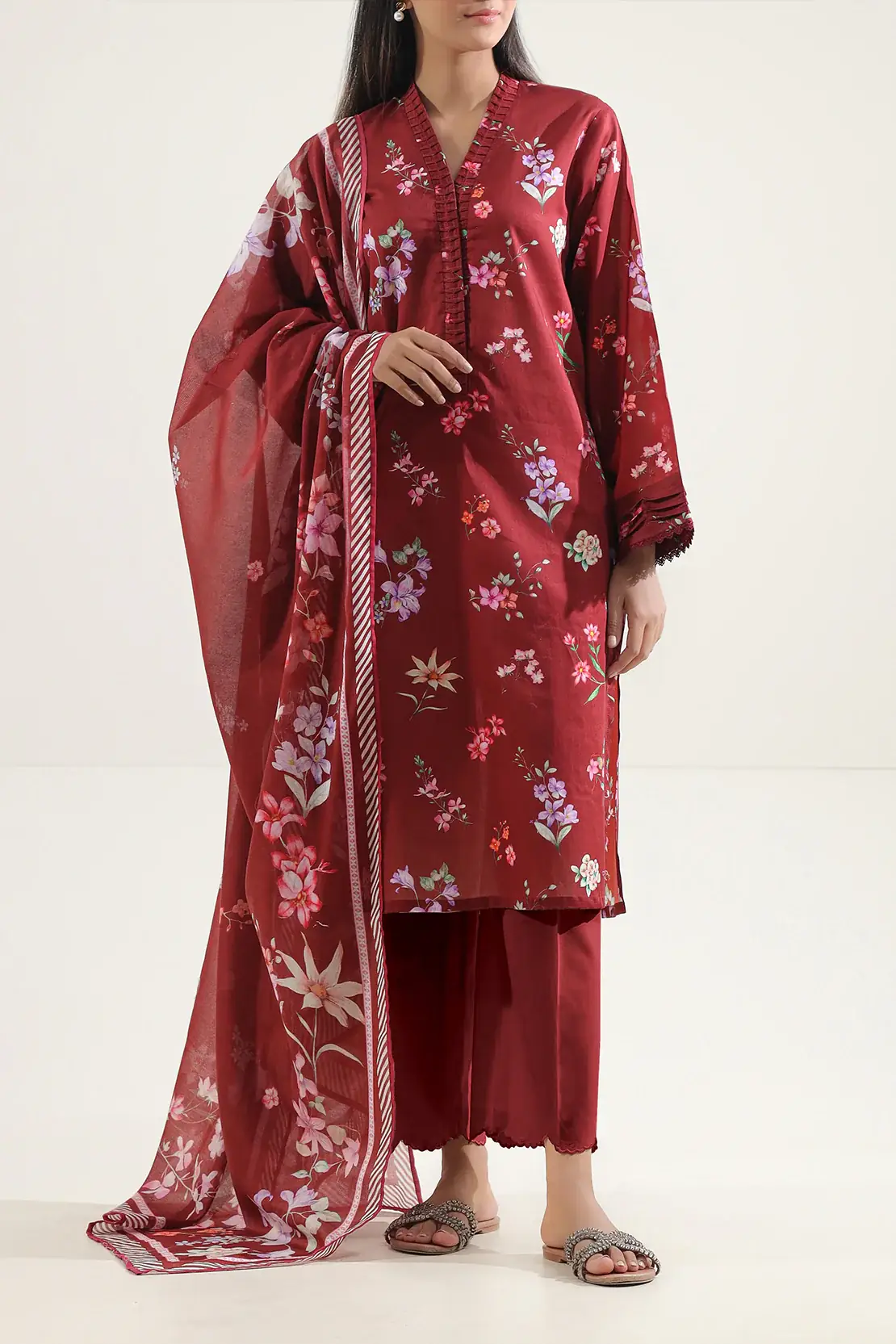 SAYA - New Arrival: 3pc Lawn